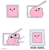 Never again