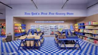 New York's First Free Grocery Store