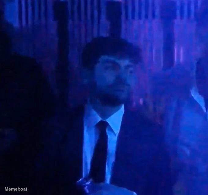 Nick Fuentes Discomfort in a Nightclub - meme generator image preview