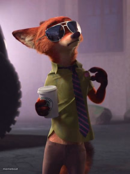 Nick Wilde like a boss - meme generator image preview