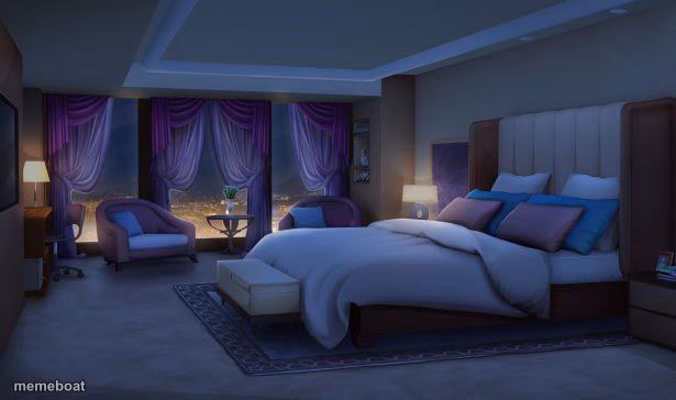Night bedroom - meme generator image preview