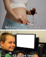 No it doesn't affect my baby