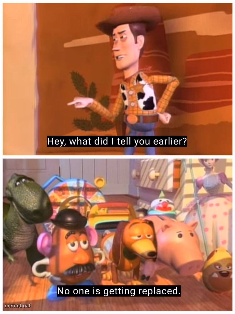 No one is getting replaced - meme generator image preview