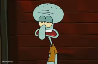 Disgusted Squidward
