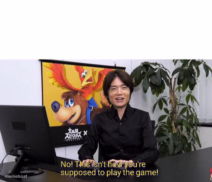 No! This isn't how you're supposed to play the game! - meme generator image preview