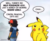 No wild Pokémon here just naked girls