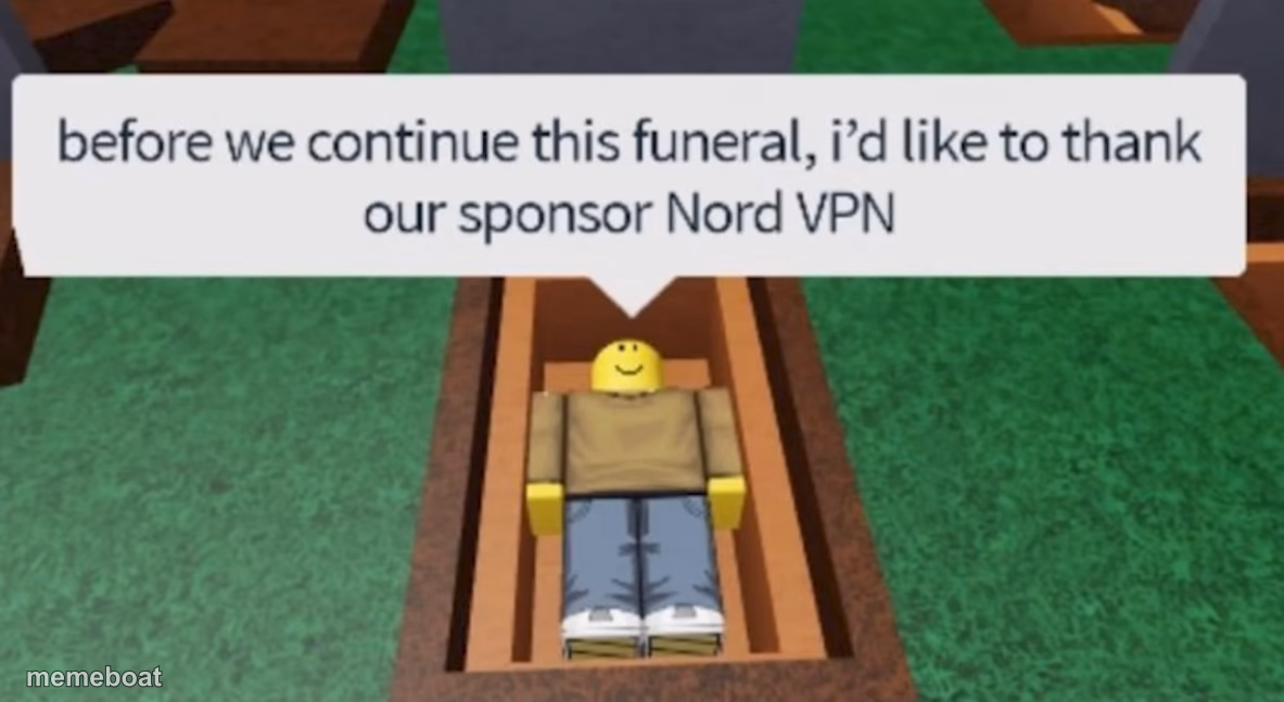 Nord VPN funeral - meme generator image preview