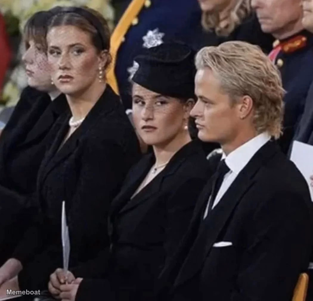Norwegian Funeral of King Harald Side-Eye - meme generator image preview