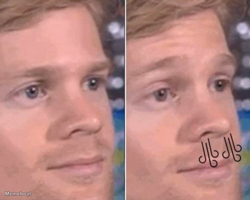 Nose Blowing Man - meme generator image preview