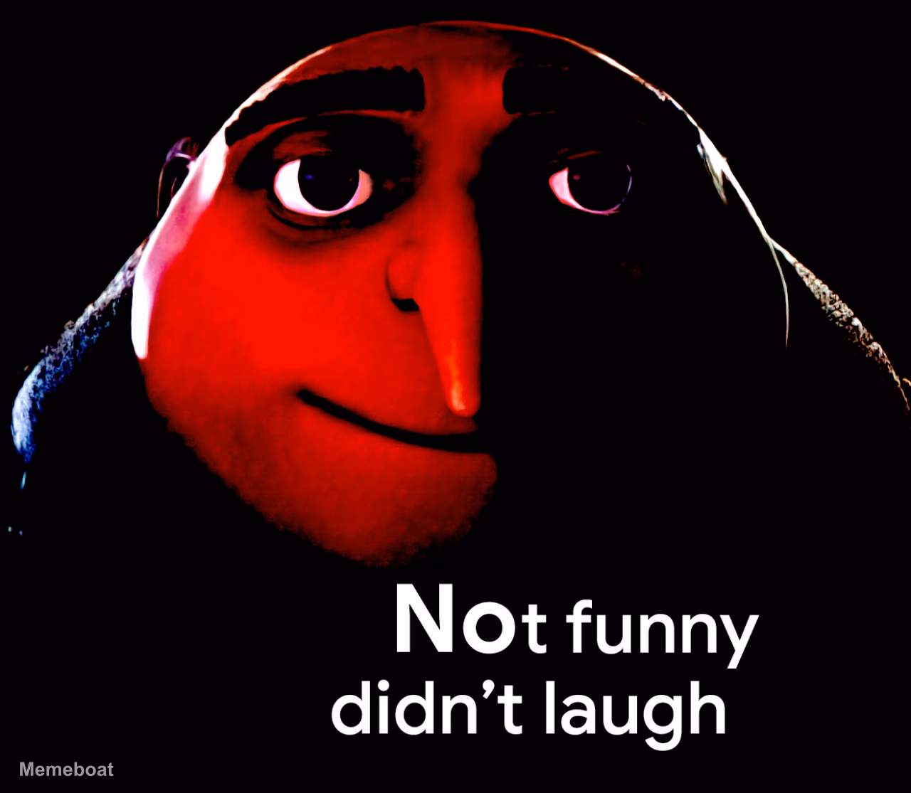 Not Funny Didn't Laugh - meme generator image preview