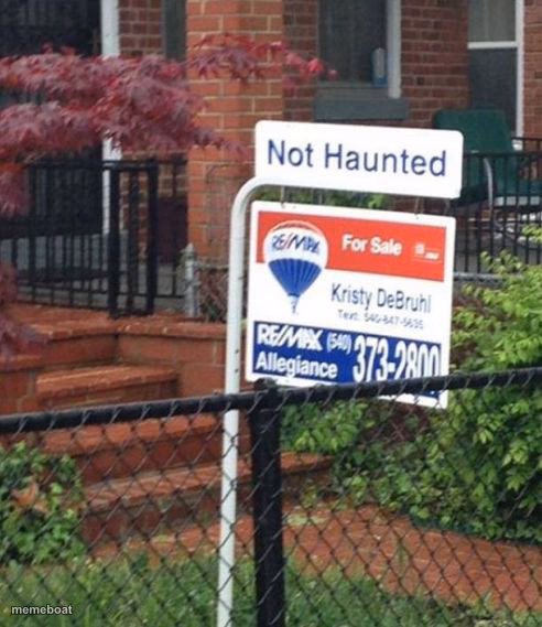 Not Haunted - meme generator image preview