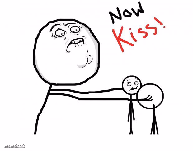 now kiss - meme generator image preview