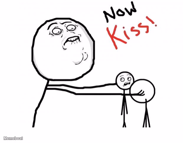 now kiss - meme generator image preview