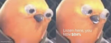 Now listen here you little $@#%