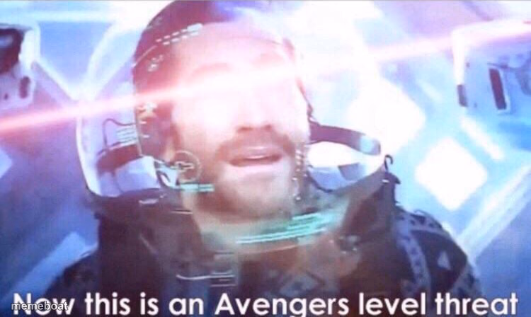 Now this is an avengers level threat - meme generator image preview