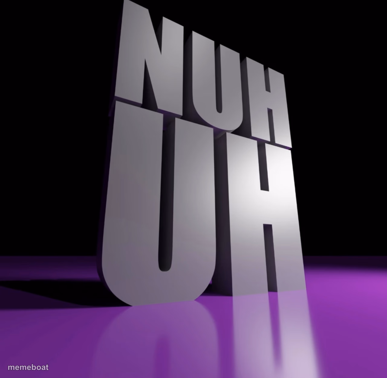 nuh uh 3d - meme generator image preview