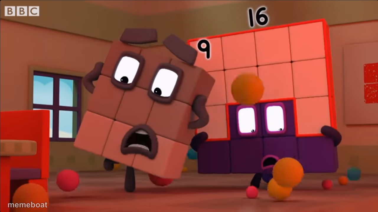 Numberblocks Freakout - meme generator image preview