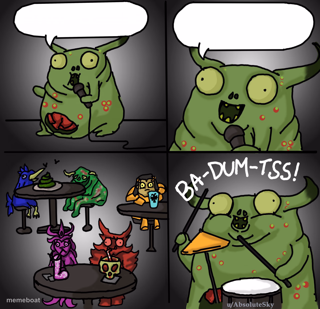 Nurgling stand up comedy - meme generator image preview