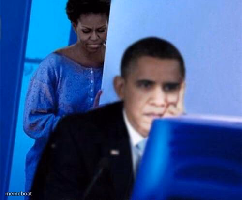 Obama computer - meme generator image preview