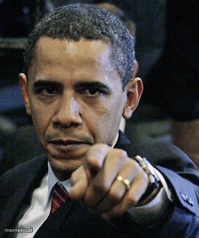 obama pointing finger - meme generator image preview