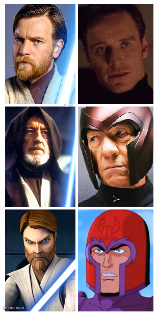 Obi Wan Kenobi and Magneto - meme generator image preview