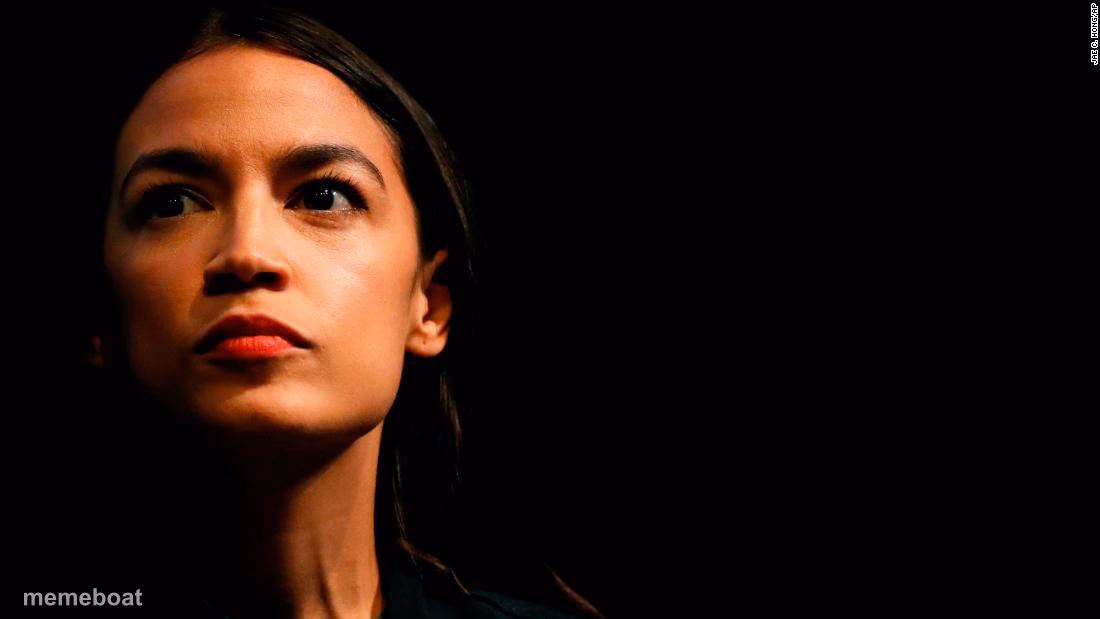 ocasio-cortez super genius - meme generator image preview