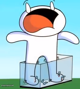 Odd1sout screaming in pain - meme generator image preview