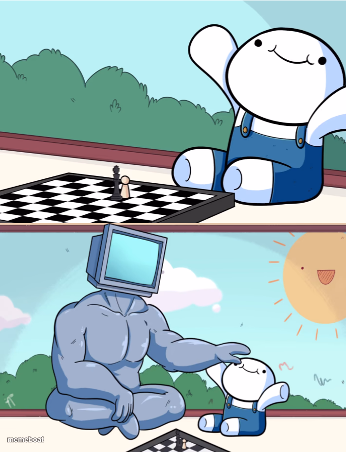 odd1sout vs computer chess - meme generator image preview