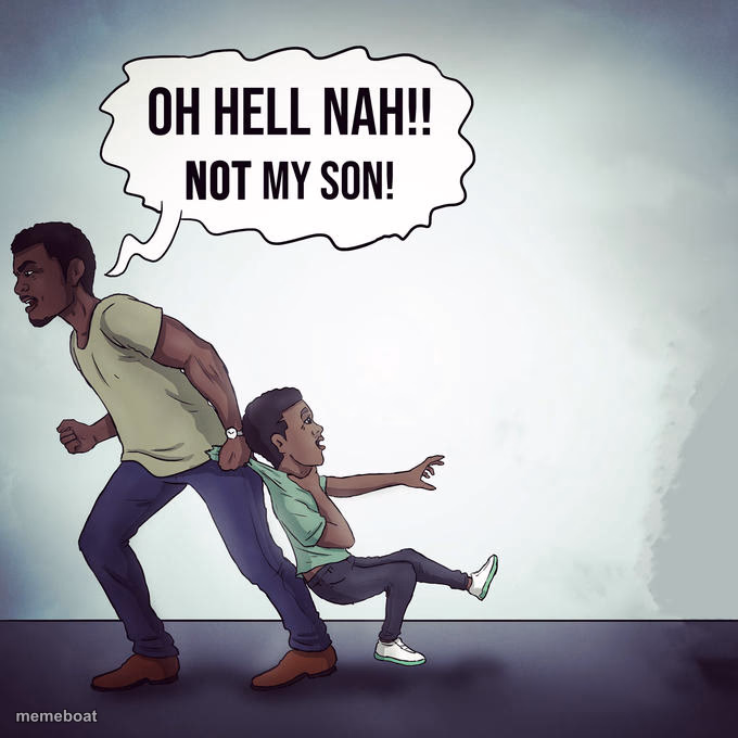 Oh hell nah not my son - meme generator image preview