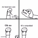 Oh no its retarted