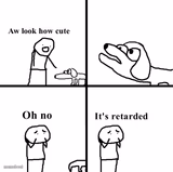 Oh no its retarted