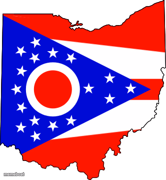 Ohio Flag Map Bernie Ballot Vote Voting 4_28_2020 - meme generator image preview