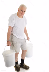 Old Man with Bucket Pail