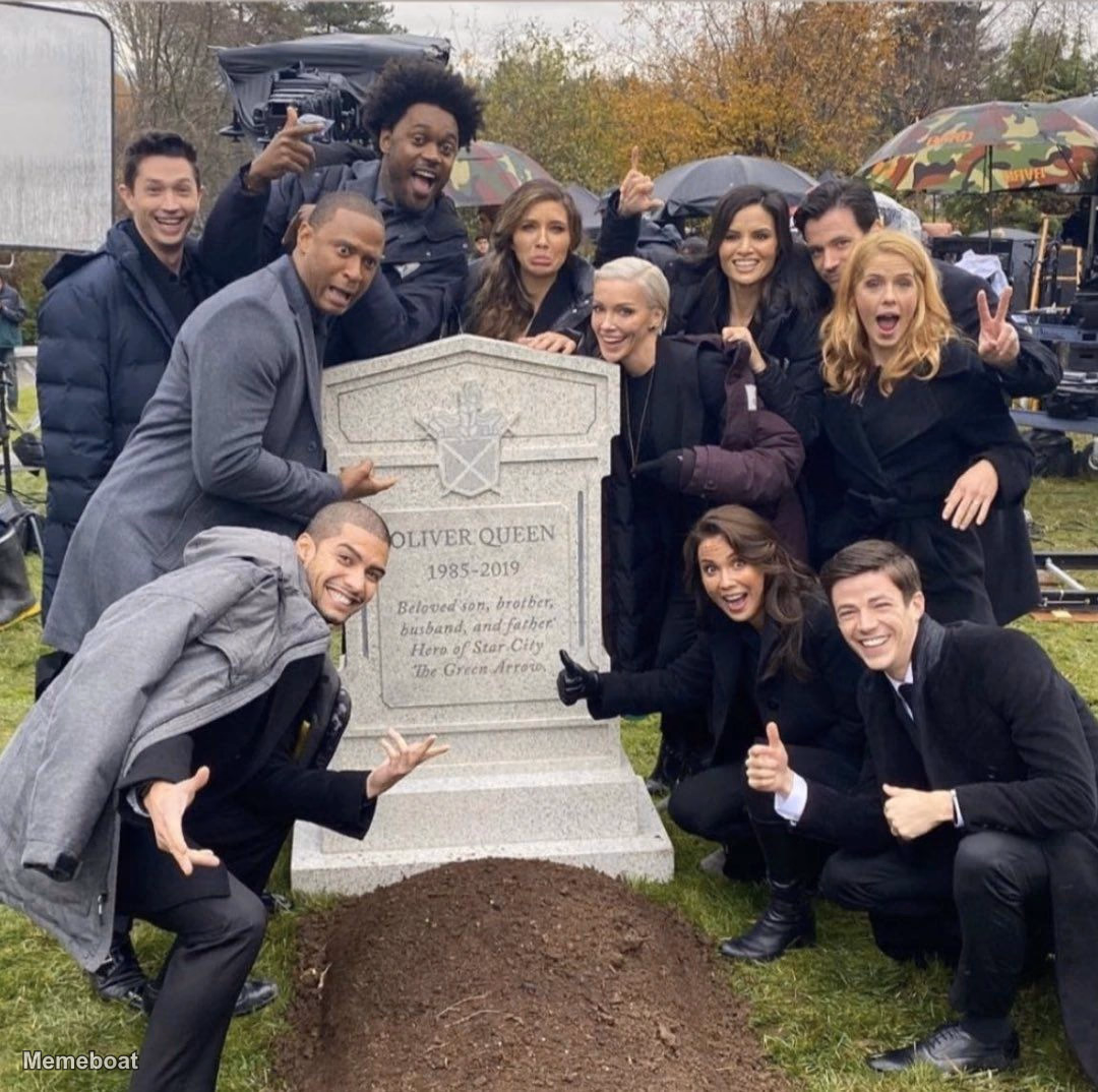 Oliver Queen's Grave Party - meme generator image preview