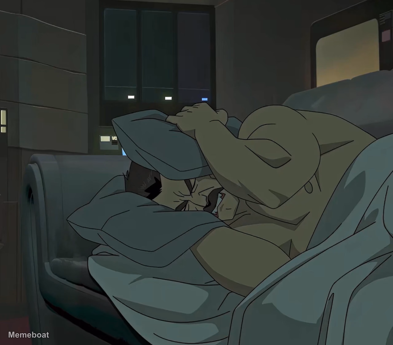 Omni Man Pillow over Ears - meme generator image preview