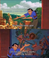 On the one hand gold