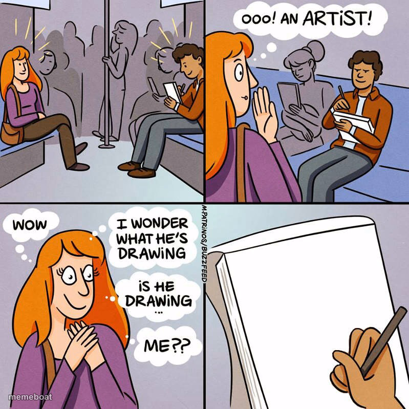 Ooo an artist - meme generator image preview