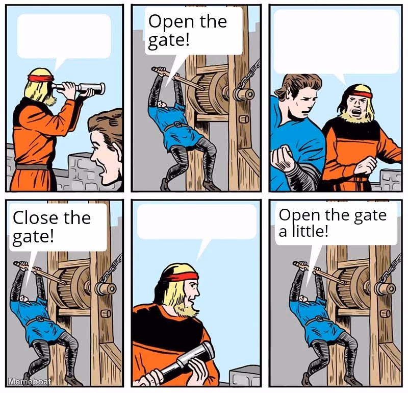 Open the Gate - meme generator image preview