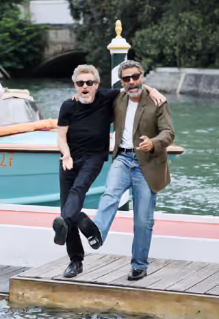 Oscar Isaac and Willem Dafoe Goofing Off
