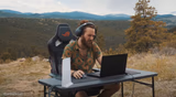 outside gaming setup