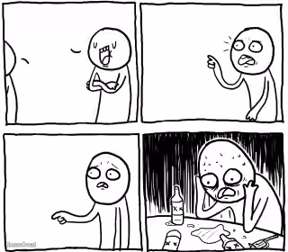 Overconfident Alcoholic Depression Guy