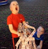 Overly Excited Ticket Kid