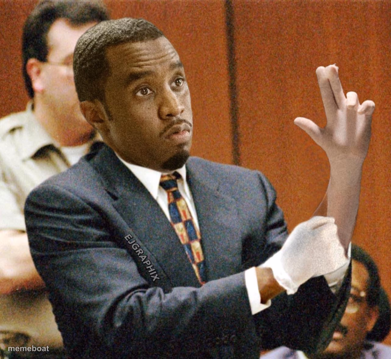 P Diddy if the glove don’t fit - meme generator image preview