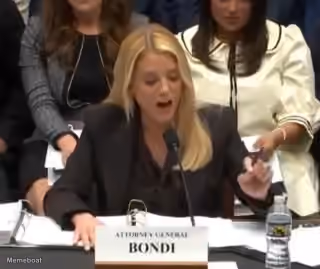 Pam Bondi "the DOW Is Over 50000"