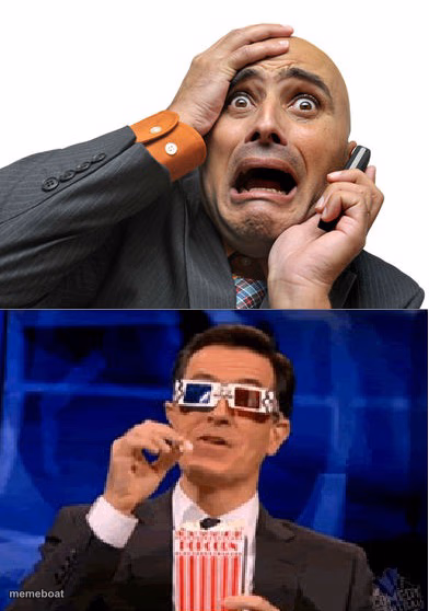 Panic and Popcorn - meme generator image preview