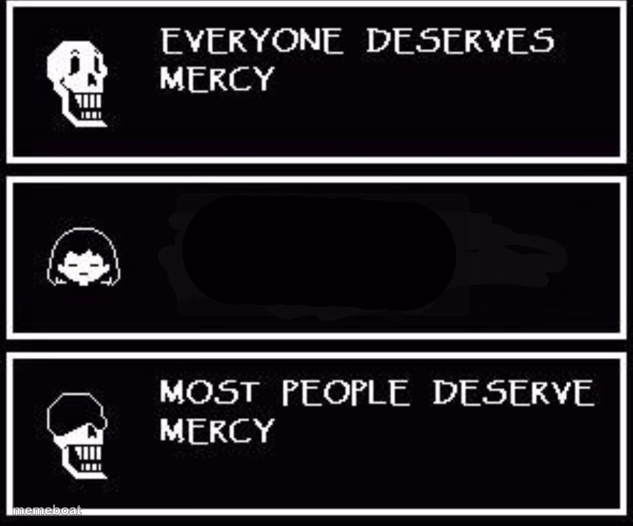 Papyrus most people deserve mercy - meme generator image preview