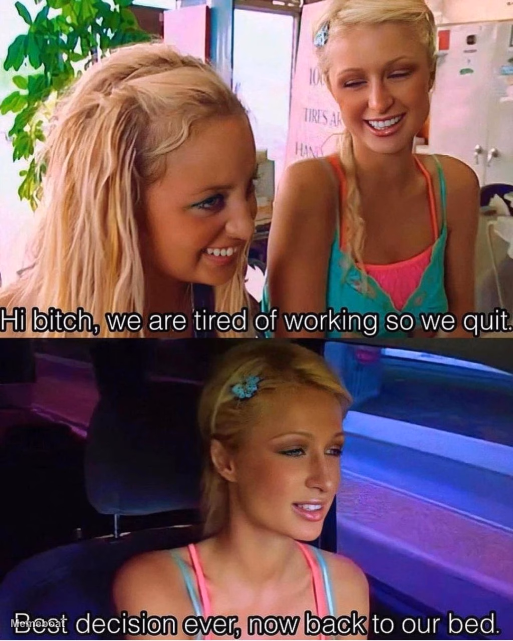 Paris Hilton best decision ever - meme generator image preview