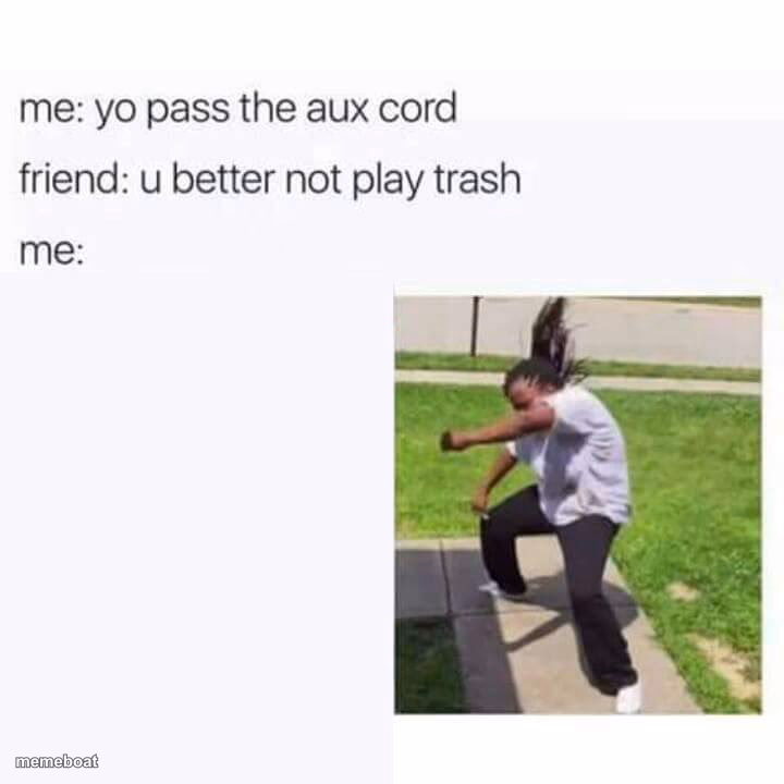 pass the aux cord - meme generator image preview
