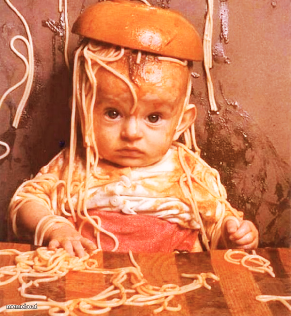 Pasta messy eater - meme generator image preview