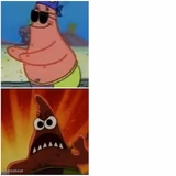 Patrick blind and angry